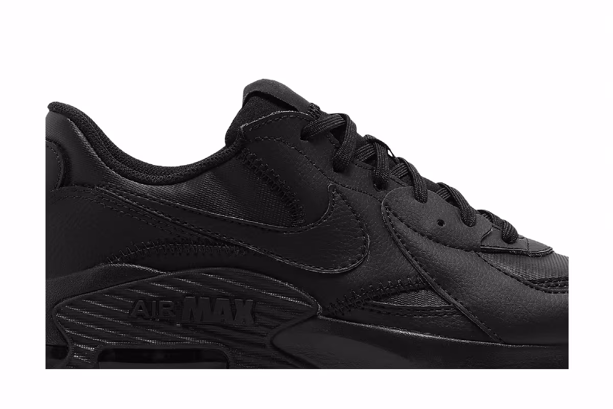 Nike Air Max Excee Leather Triple Black, view 3