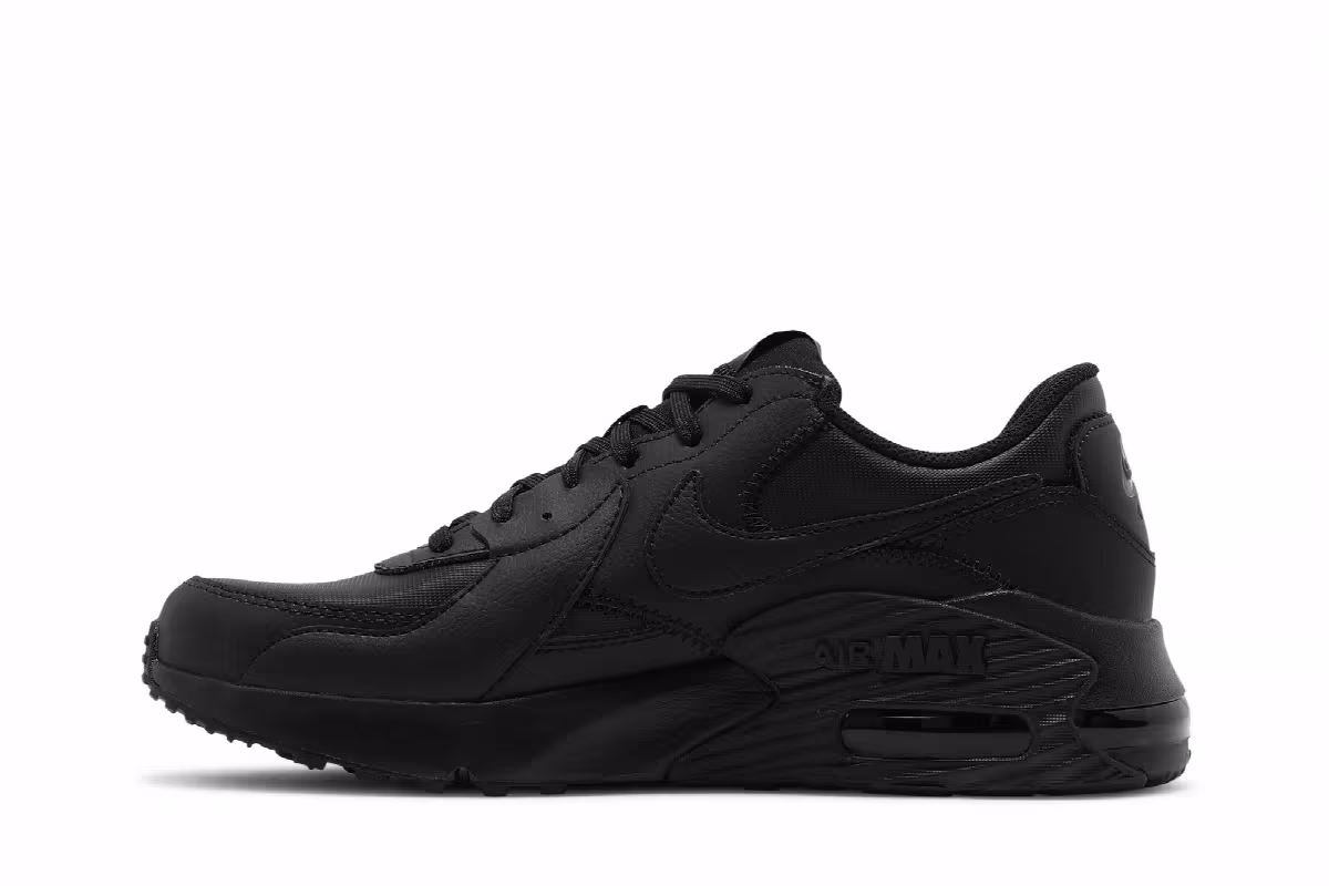 Nike Air Max Excee Leather Triple Black, view 4