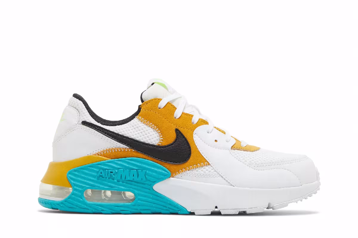 Nike Air Max Excee Golden Yellow Turquoise, view 2