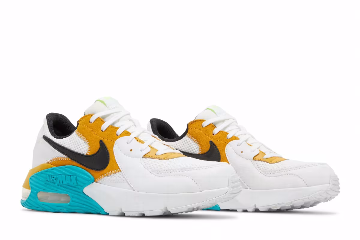 Nike Air Max Excee Golden Yellow Turquoise, view 9