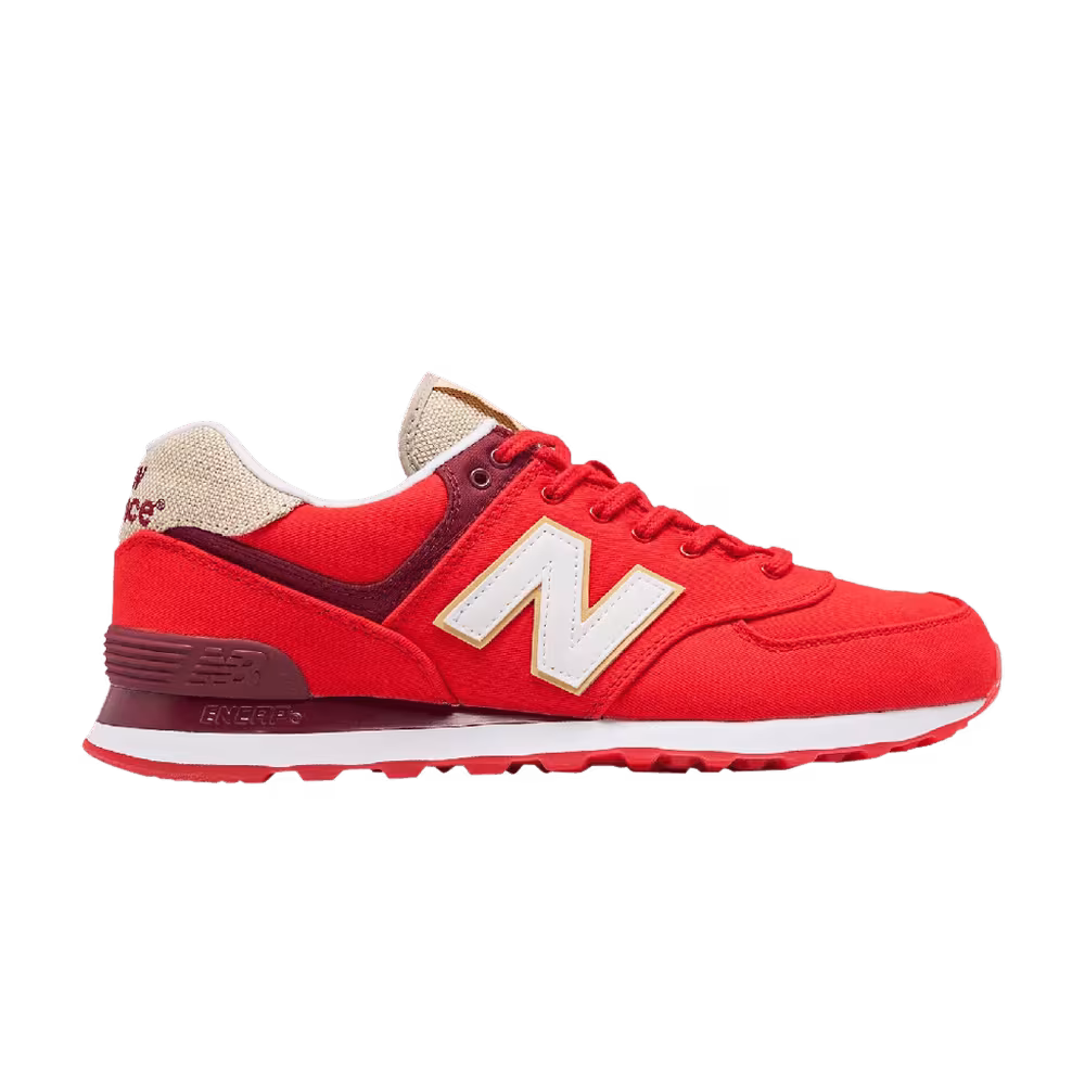 New Balance 574 Retro Surf Red