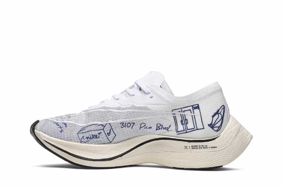 Nike ZoomX Vaporfly NEXT% Blue Ribbon Sports, view 4