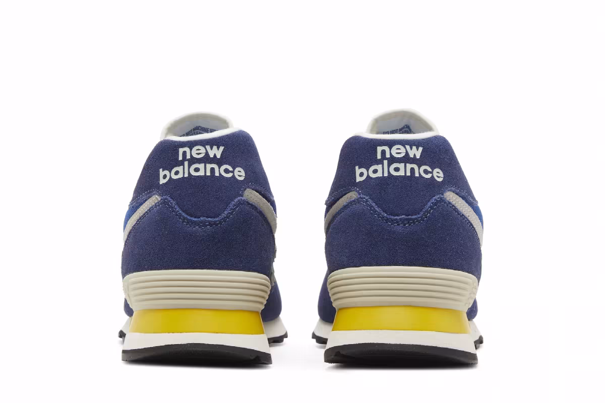 New Balance 574 Navy Yellow, view 7