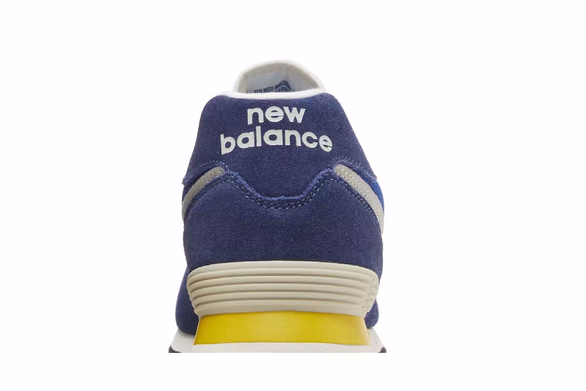 New Balance 574 Navy Yellow, view 8