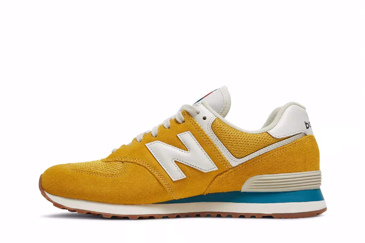 New Balance 574 Rainbow Pack - Varsity Gold, view 4