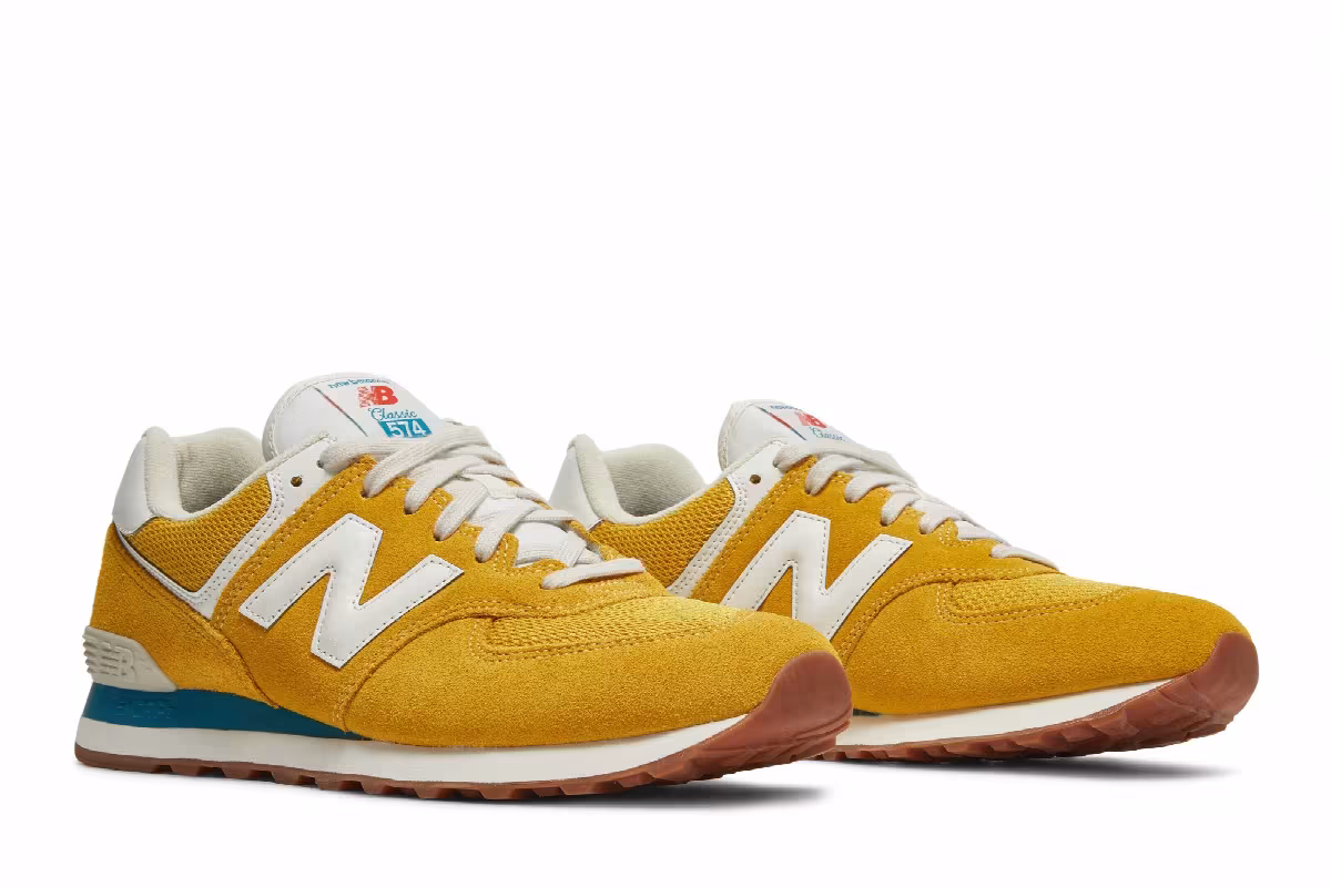 New Balance 574 Rainbow Pack - Varsity Gold, view 9