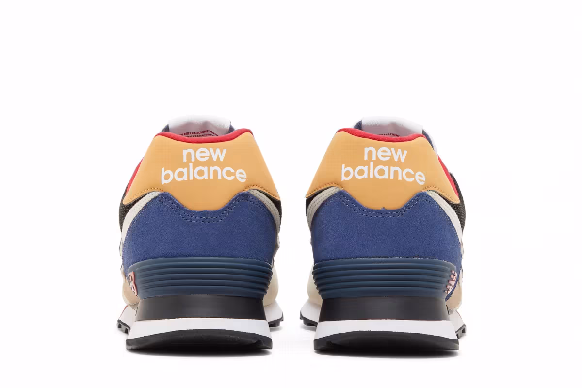 New Balance 574 Tan Blue, view 7