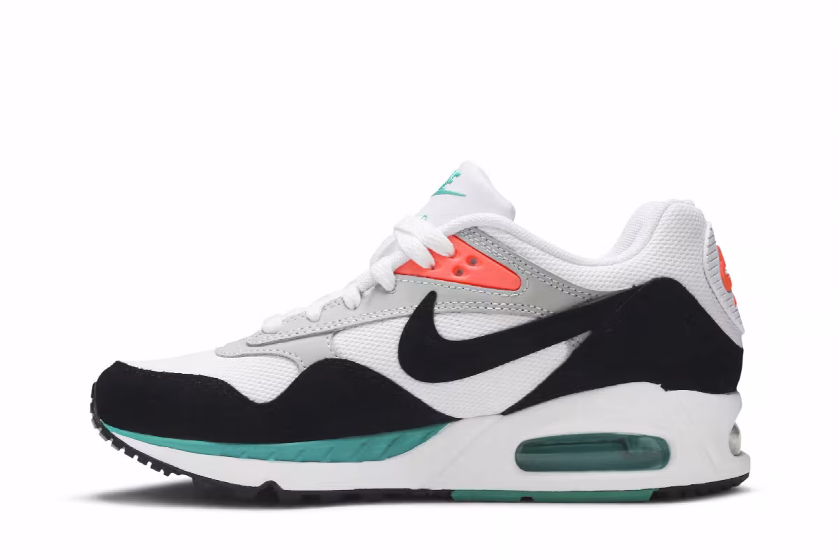 Nike Women's Air Max Correlate White Black New Green, view 4