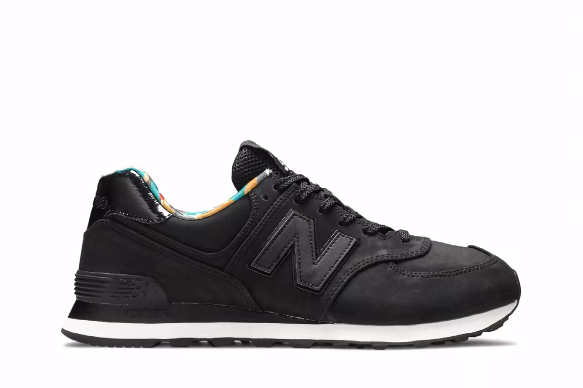 New Balance 574 Black Camo, view 2