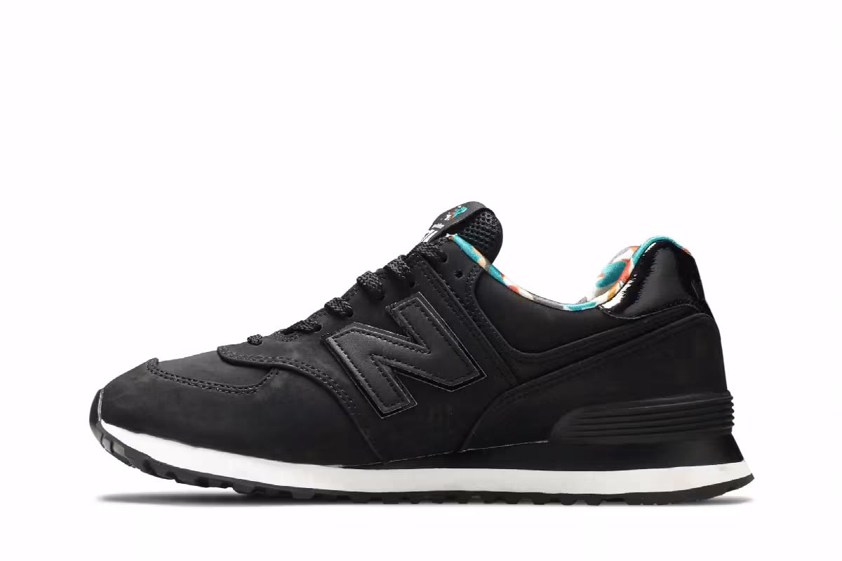 New Balance 574 Black Camo, view 4