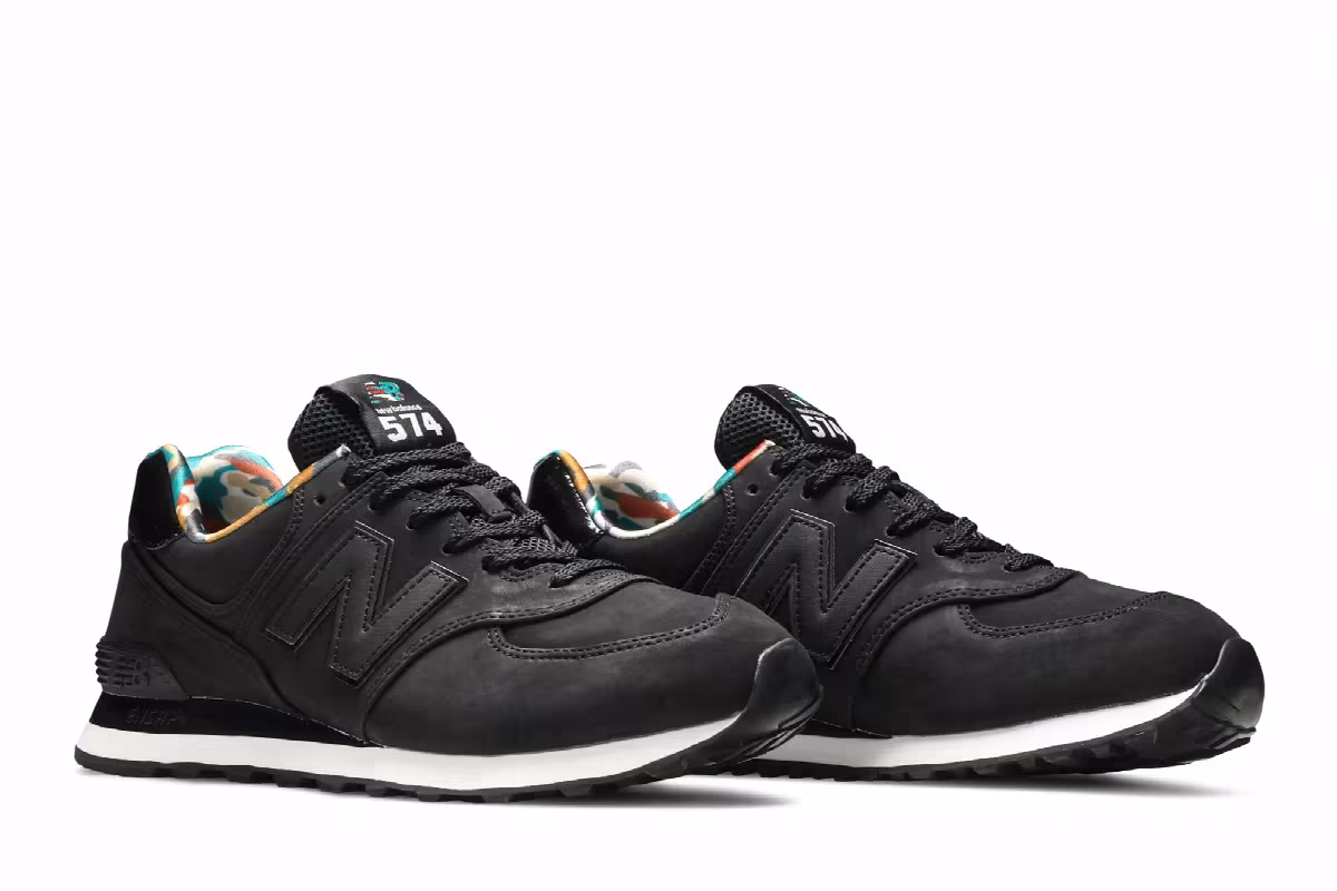 New Balance 574 Black Camo, view 9