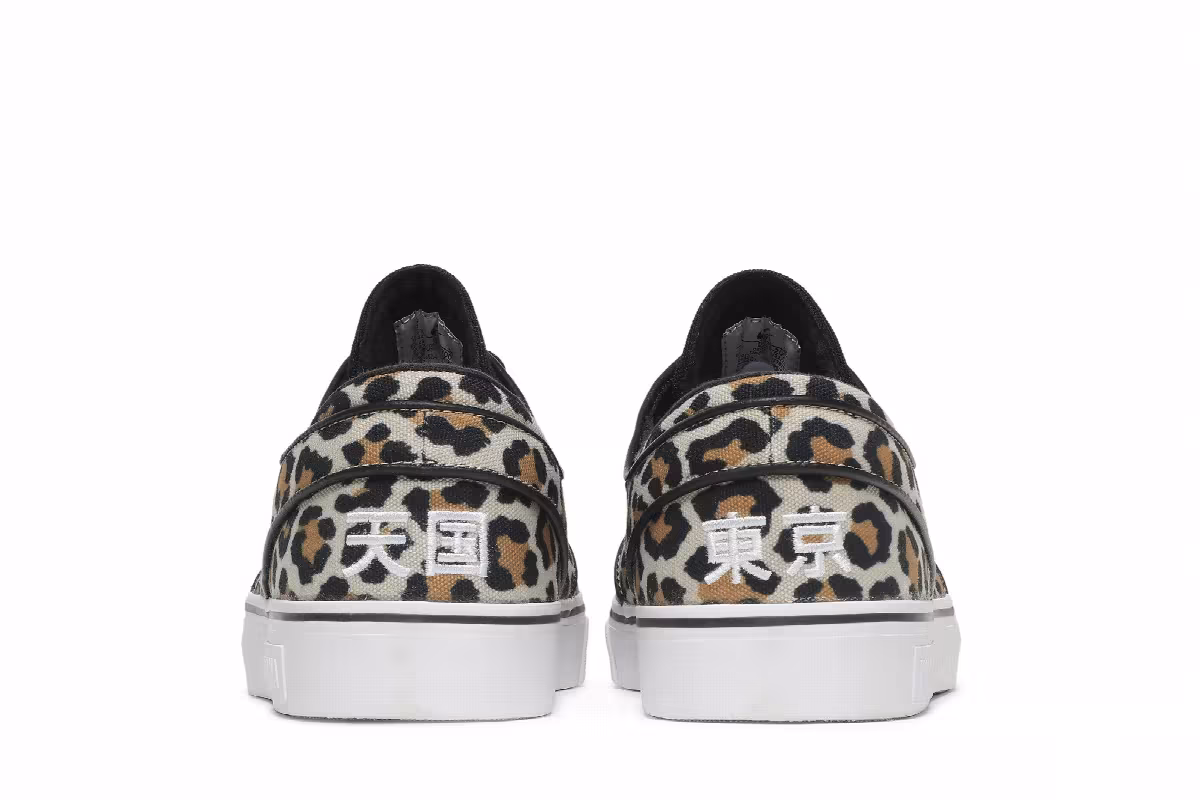 Wacko Maria x Nike Stefan Janoski Canvas OG SB Leopard Print, view 7