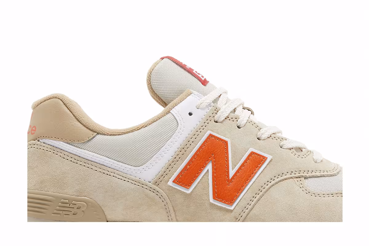 New Balance 574 Chicken Bone Orange, view 3