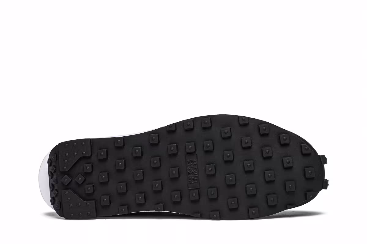 sacai x Nike LDWaffle Black Nylon, view 5
