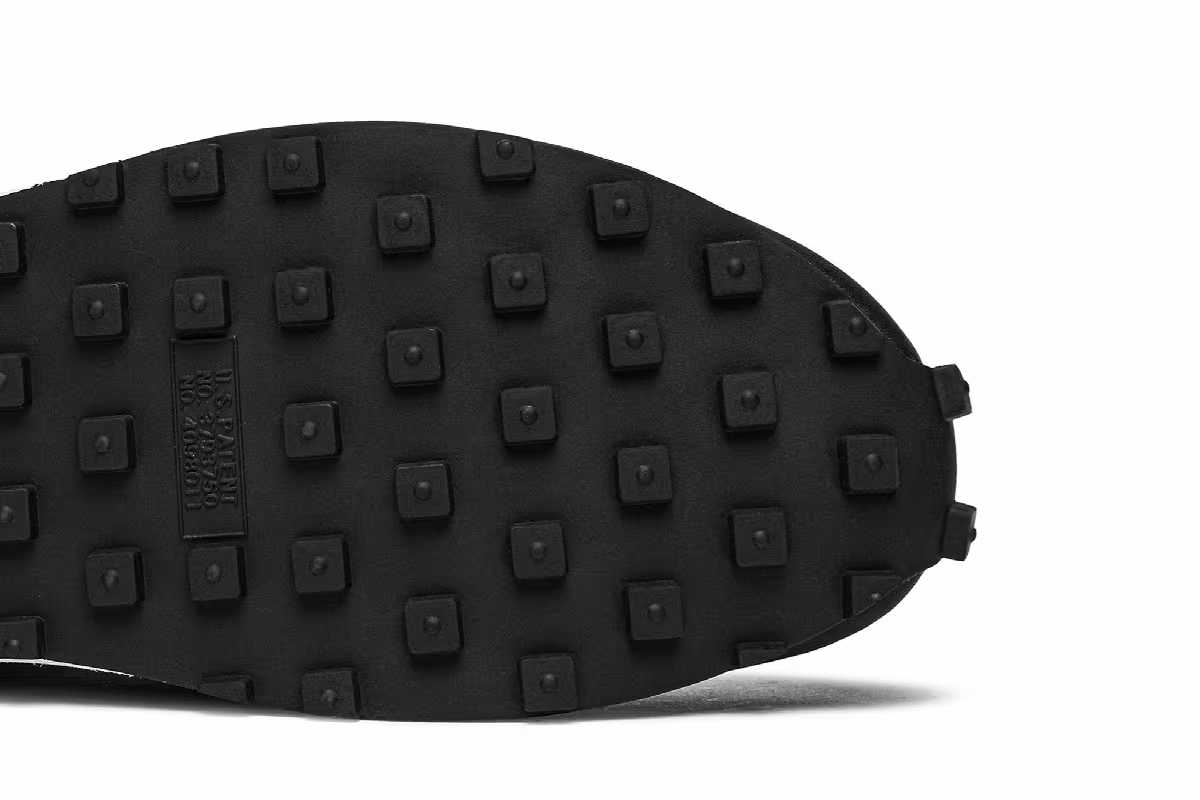 sacai x Nike LDWaffle Black Nylon, view 6
