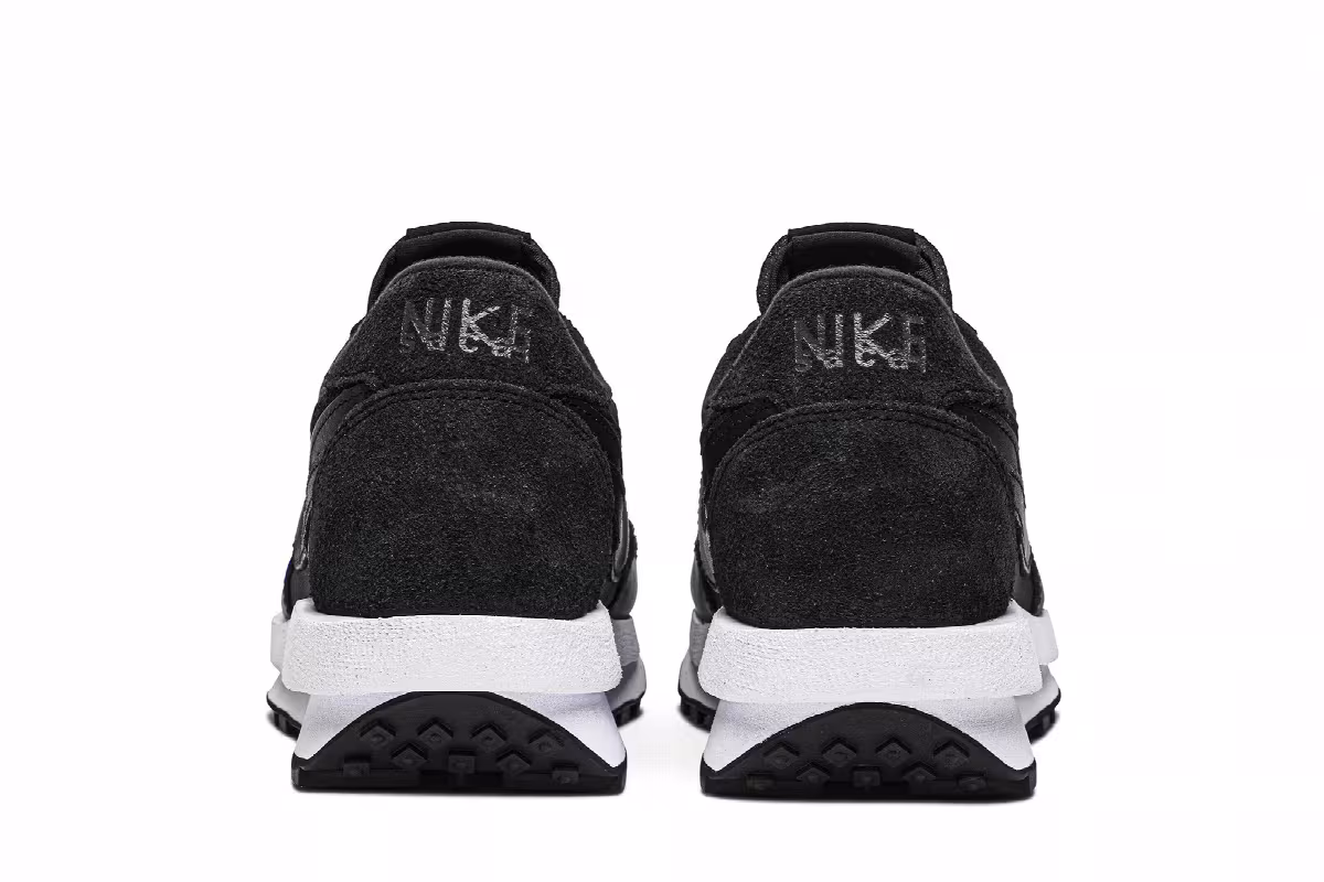 sacai x Nike LDWaffle Black Nylon, view 7