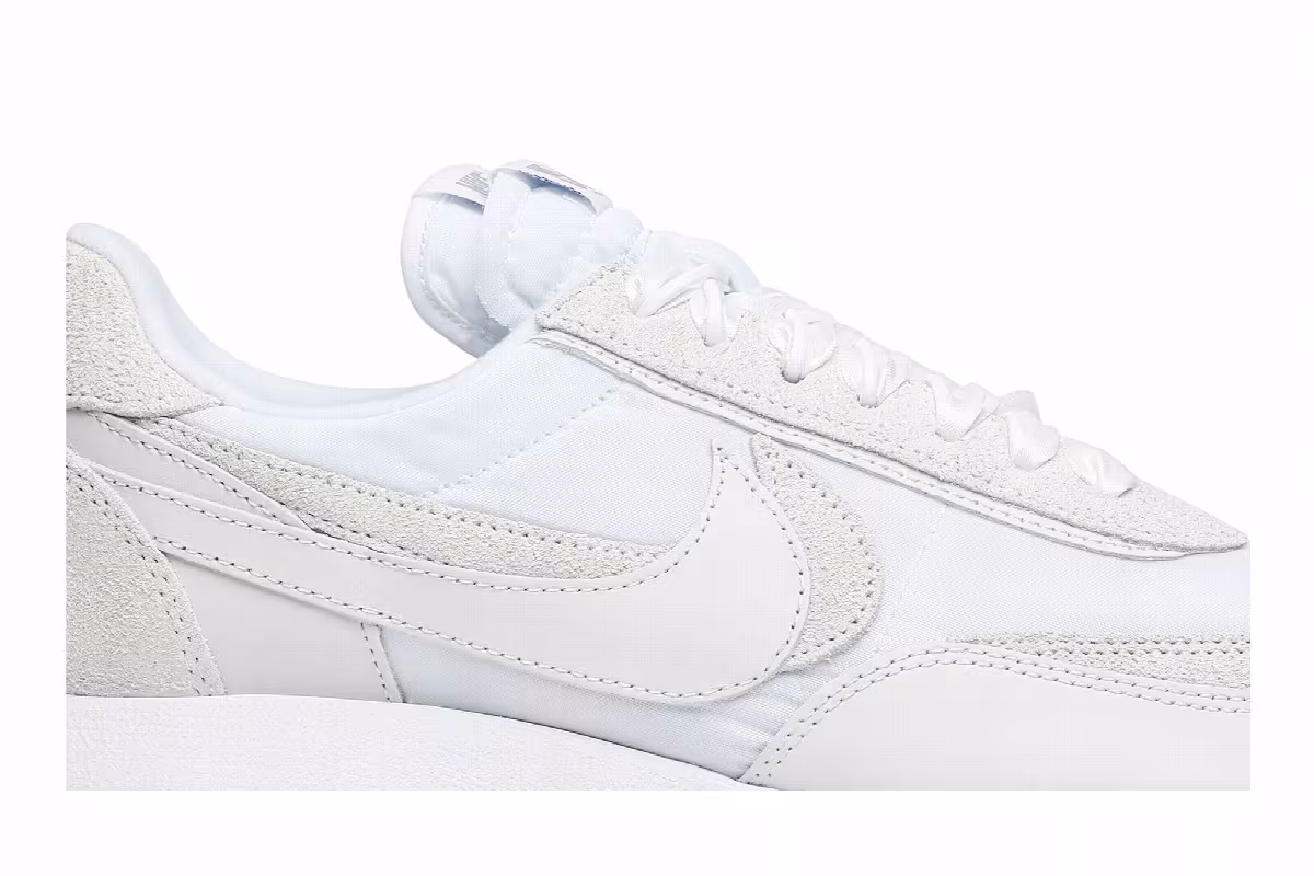 sacai x Nike LDWaffle White Nylon, view 3