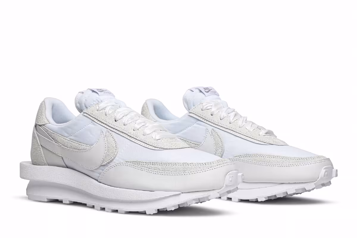 sacai x Nike LDWaffle White Nylon, view 9