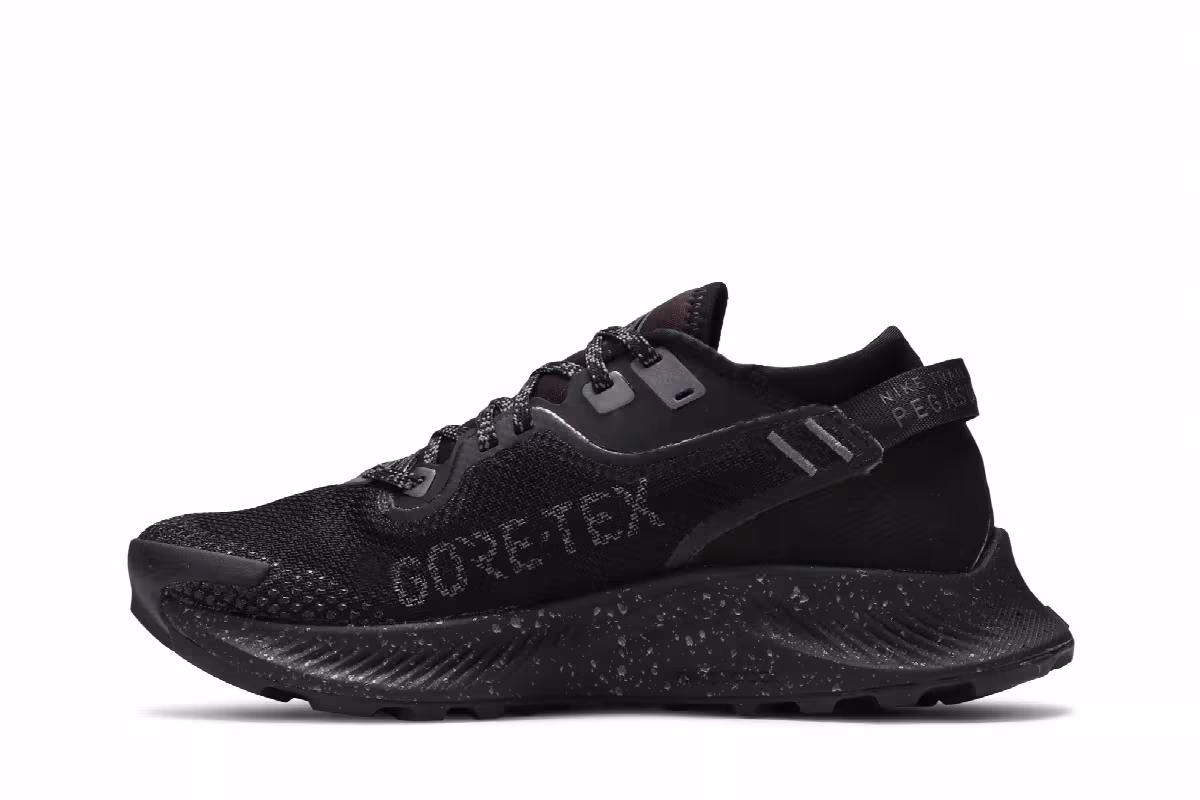 Nike Women's Pegasus Trail 2 Gore-Tex Black Metallic Dark Grey, view 4