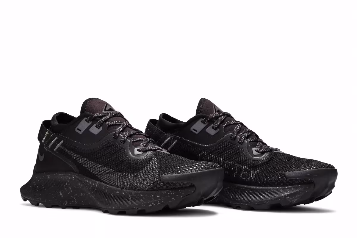 Nike Women's Pegasus Trail 2 Gore-Tex Black Metallic Dark Grey, view 9