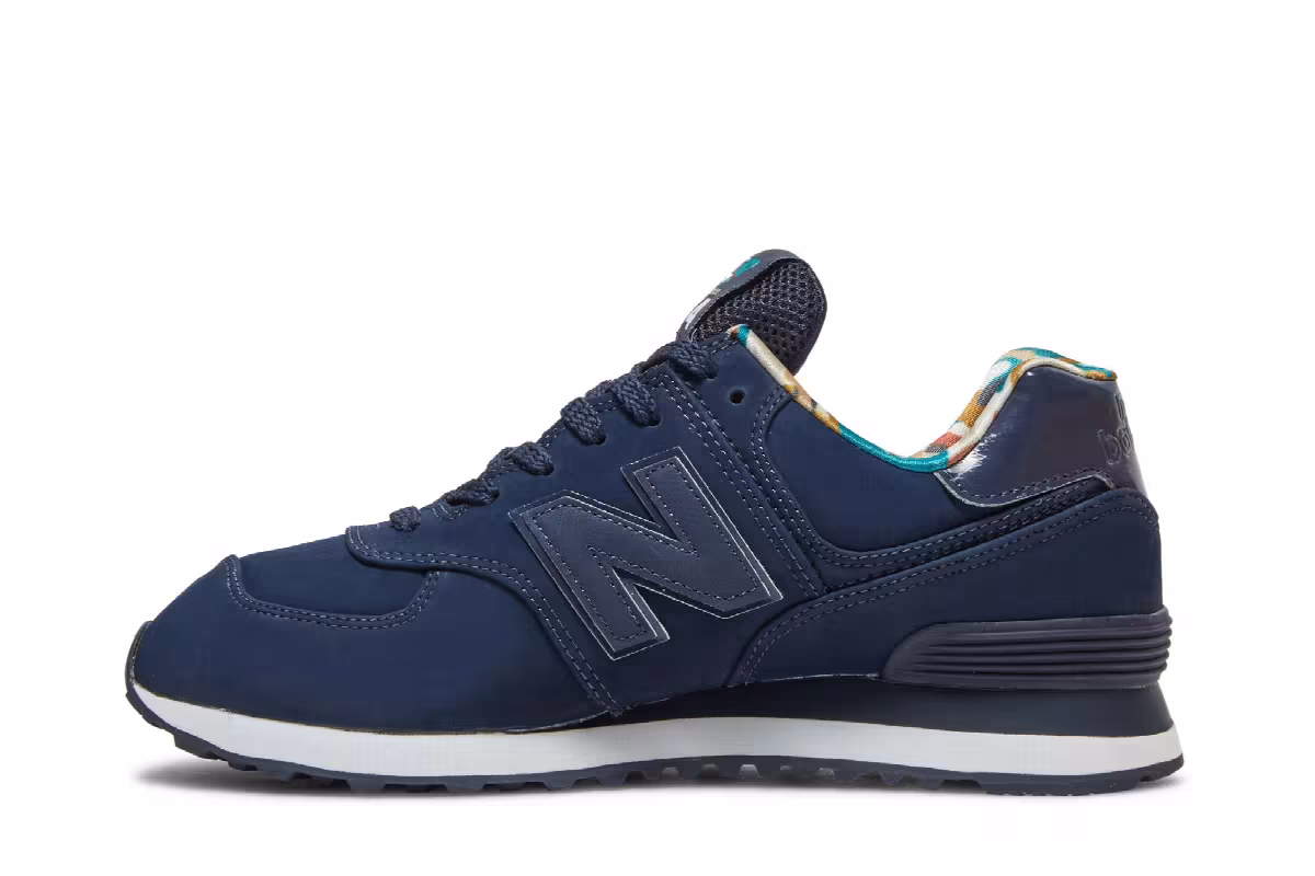 New Balance 574 Dark Blue Camo, view 4
