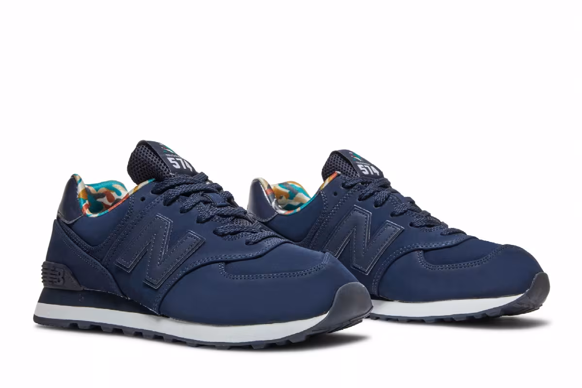 New Balance 574 Dark Blue Camo, view 9