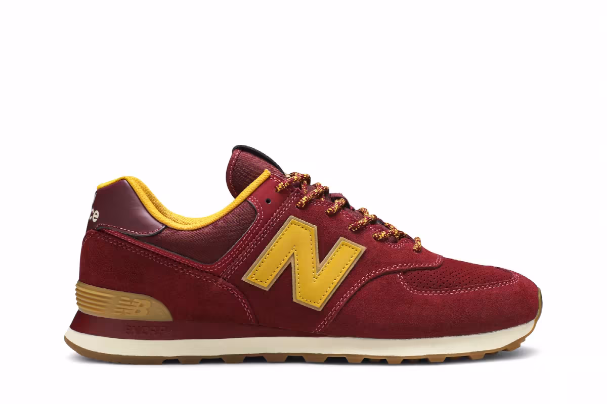New Balance 574 Outdoor Pack - Burgundy, view 2