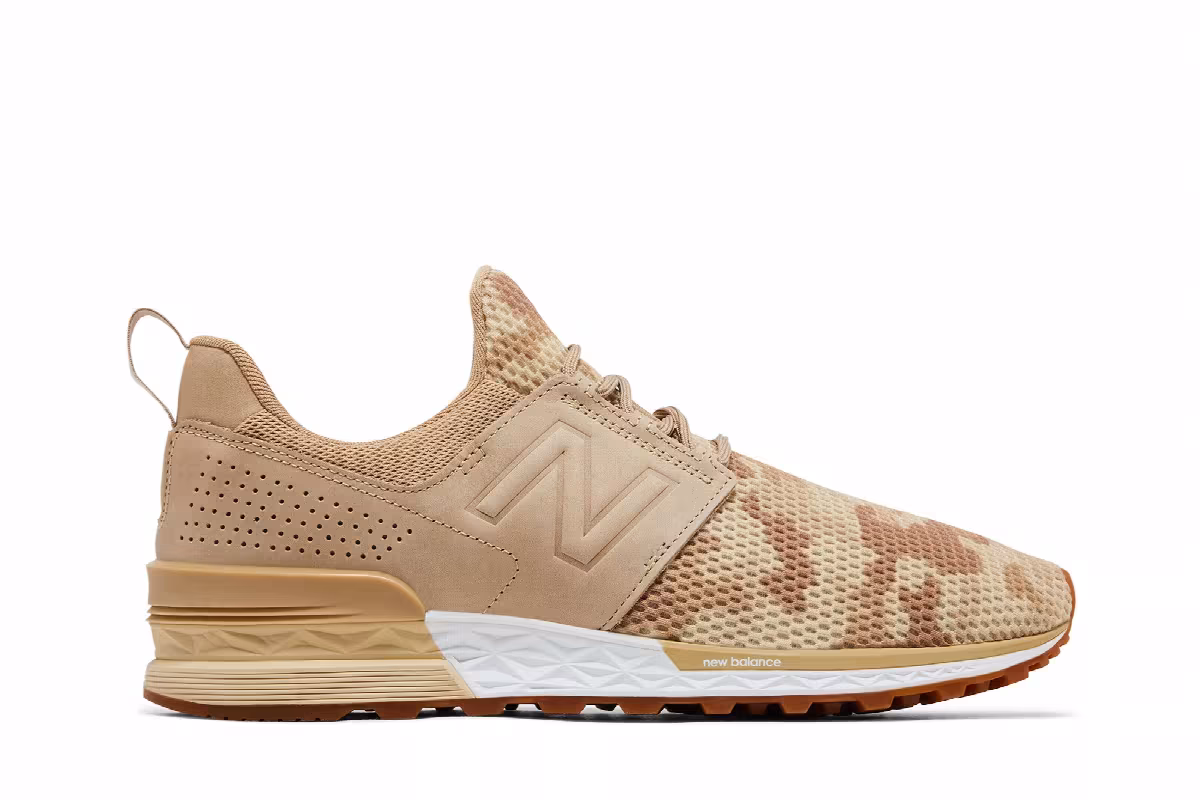 New Balance 574 Sport Bone Camo, view 2