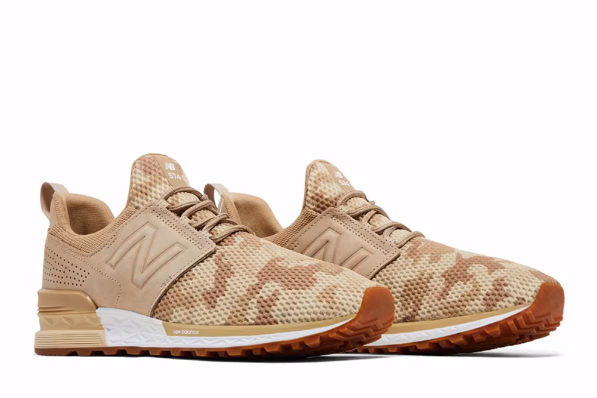 New Balance 574 Sport Bone Camo, view 9