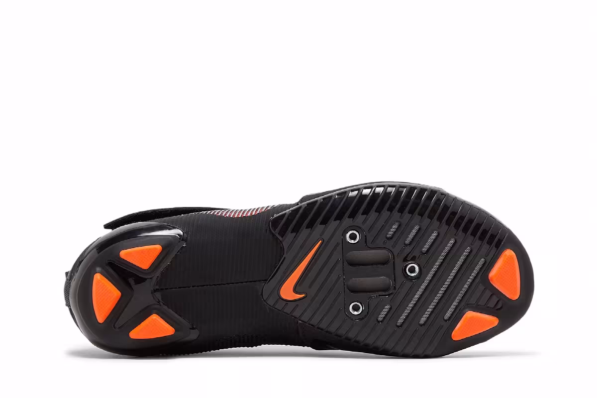 Nike Women's SuperRep Cycle Black Hyper Crimson, view 5