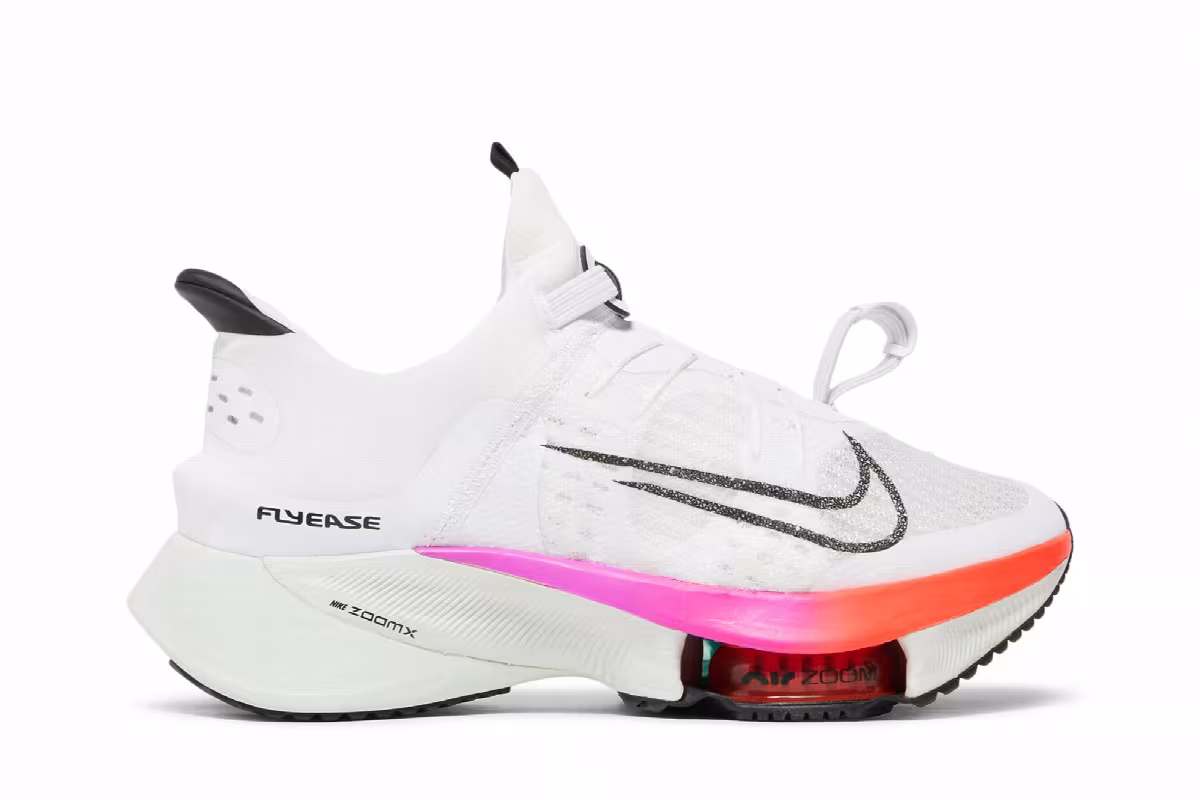 Nike Women's Air Zoom Tempo NEXT% FlyEase White Multi, view 2