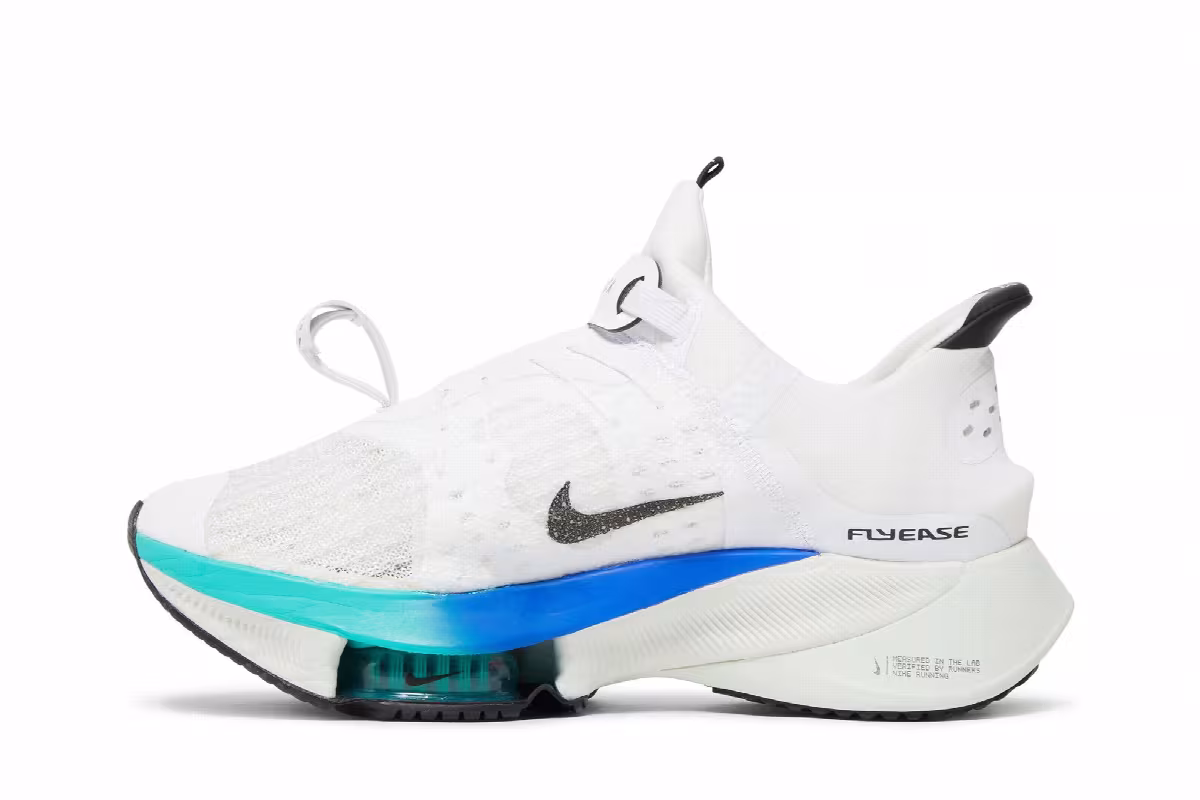 Nike Women's Air Zoom Tempo NEXT% FlyEase White Multi, view 4