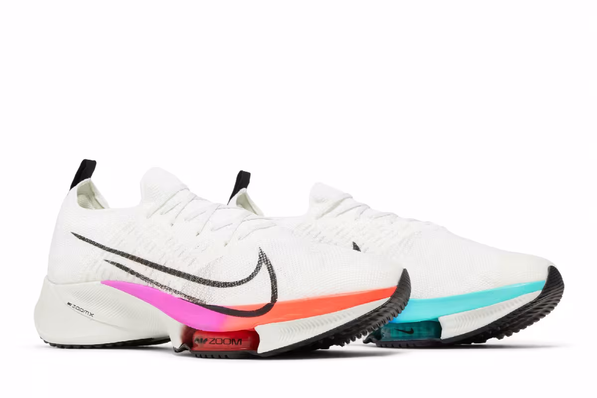 Nike Air Zoom Tempo Next% Flyknit White Hyper Violet, view 9