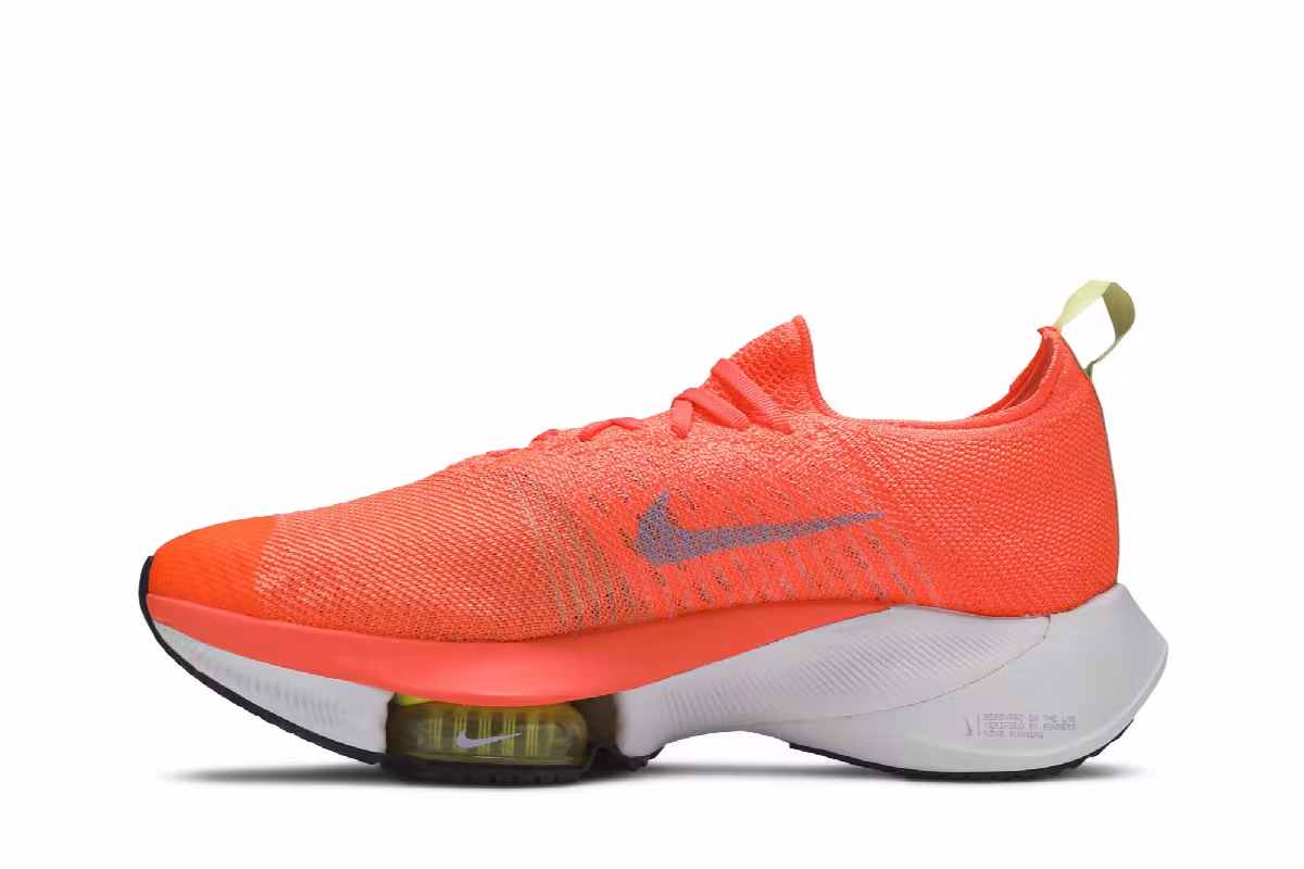 Nike Women's Air Zoom Tempo NEXT% Flyknit Bright Mango, view 4