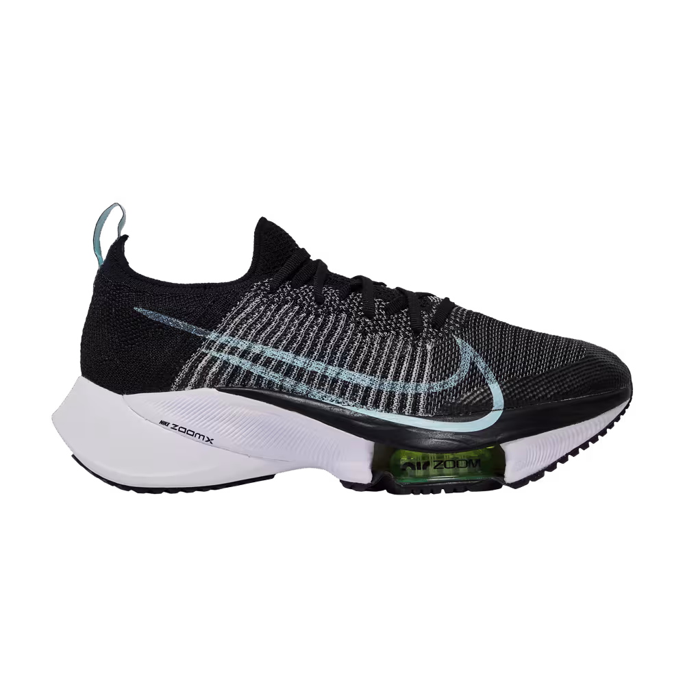 Nike Women's Air Zoom Tempo NEXT% Flyknit Black Glacier Blue