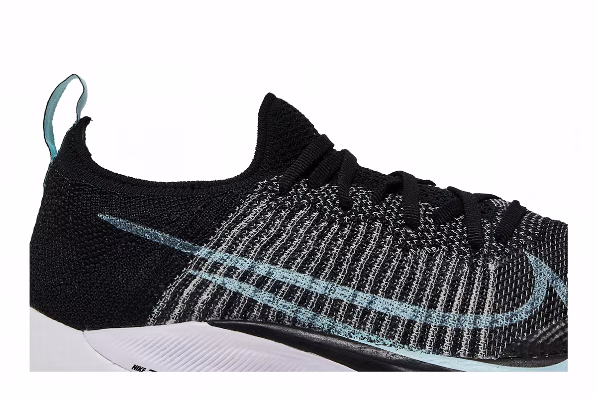 Nike Women's Air Zoom Tempo NEXT% Flyknit Black Glacier Blue, view 3