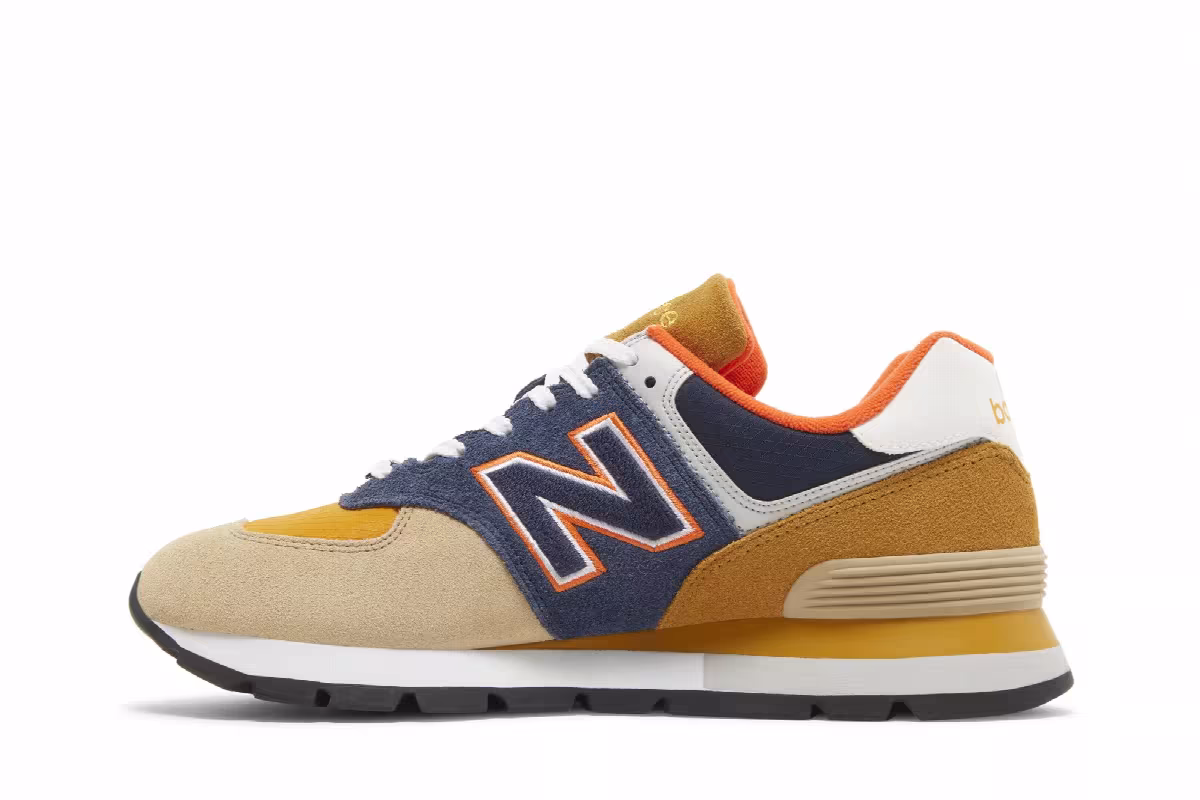 New Balance 574 Rugged Brown Navy, view 4