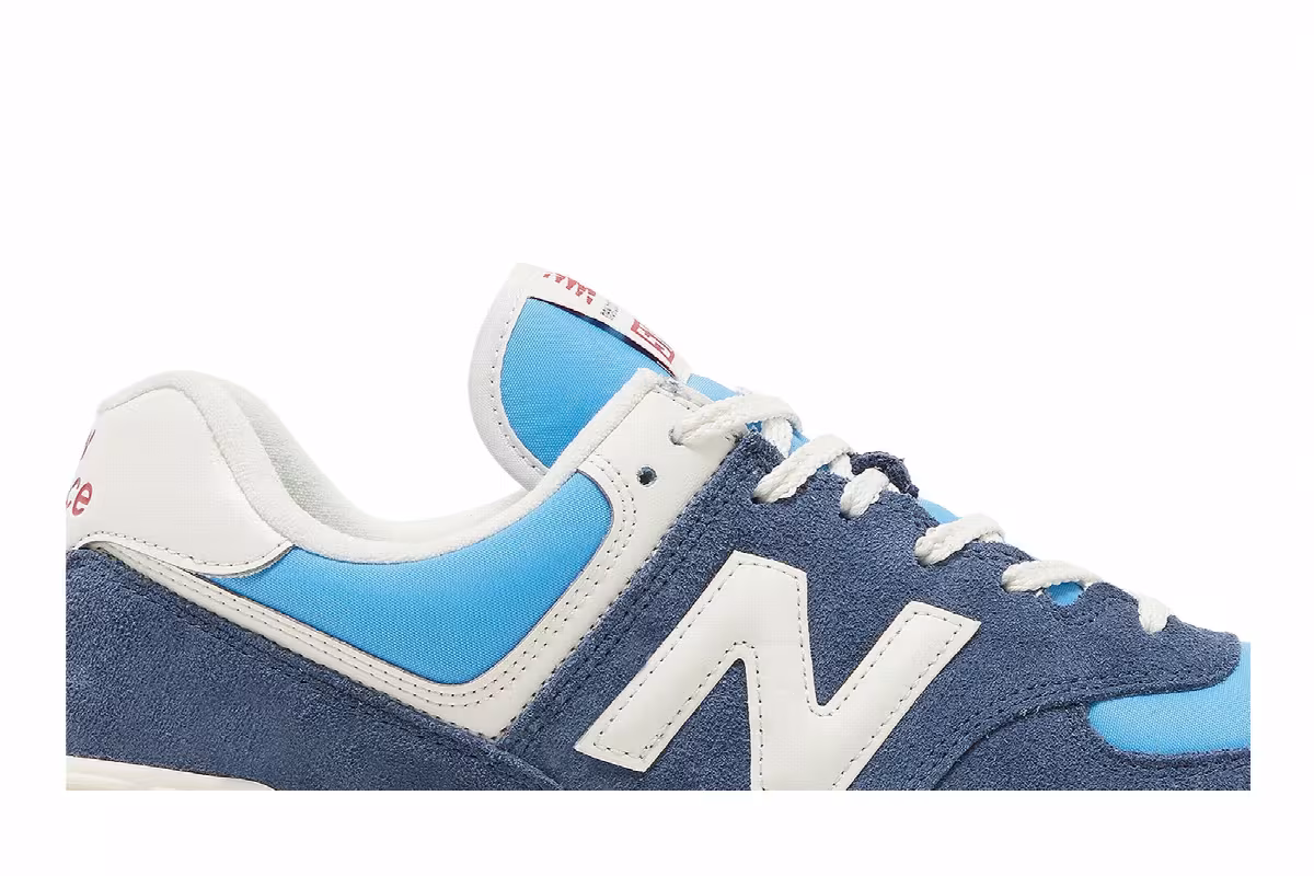 New Balance 574 Blue White, view 3