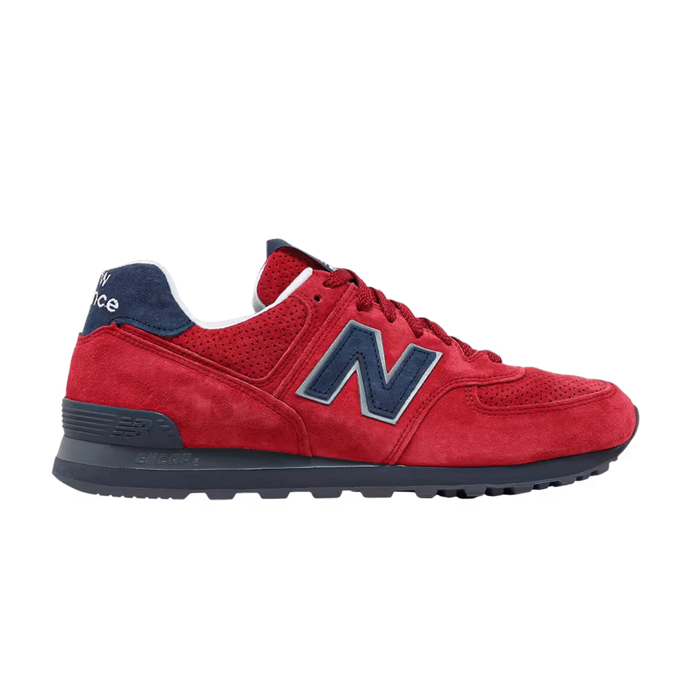 New Balance 574 Made In USA Red Blue