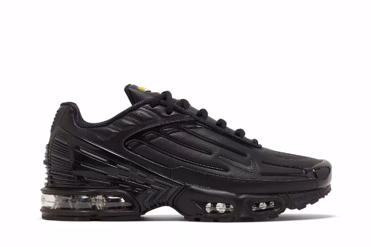 Nike Air Max Plus 3 Leather Triple Black, view 2