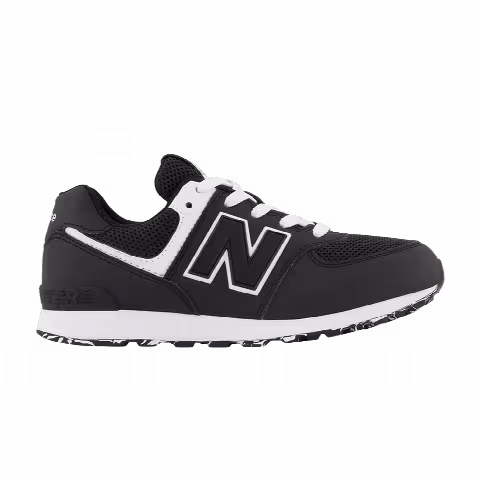 New Balance 574 Big Kid 'Black White'