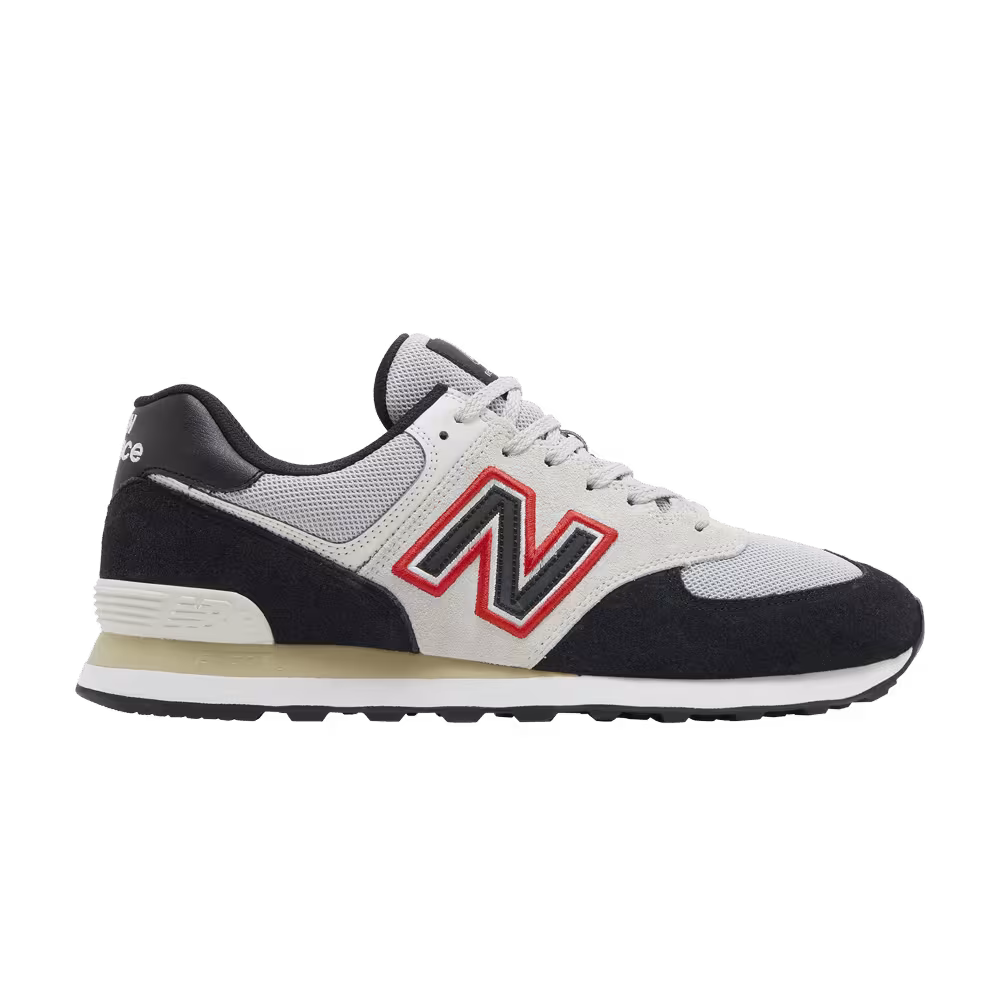 New Balance 574 White Black Red