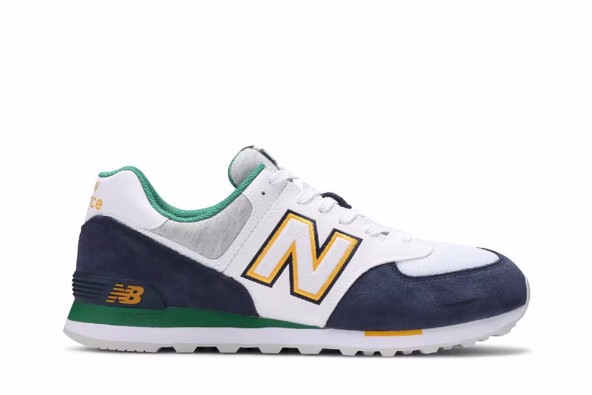 New Balance 574 Varsity Green Indigo, view 2