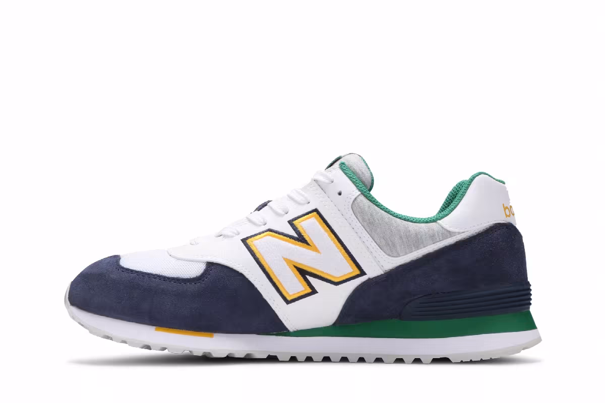 New Balance 574 Varsity Green Indigo, view 4