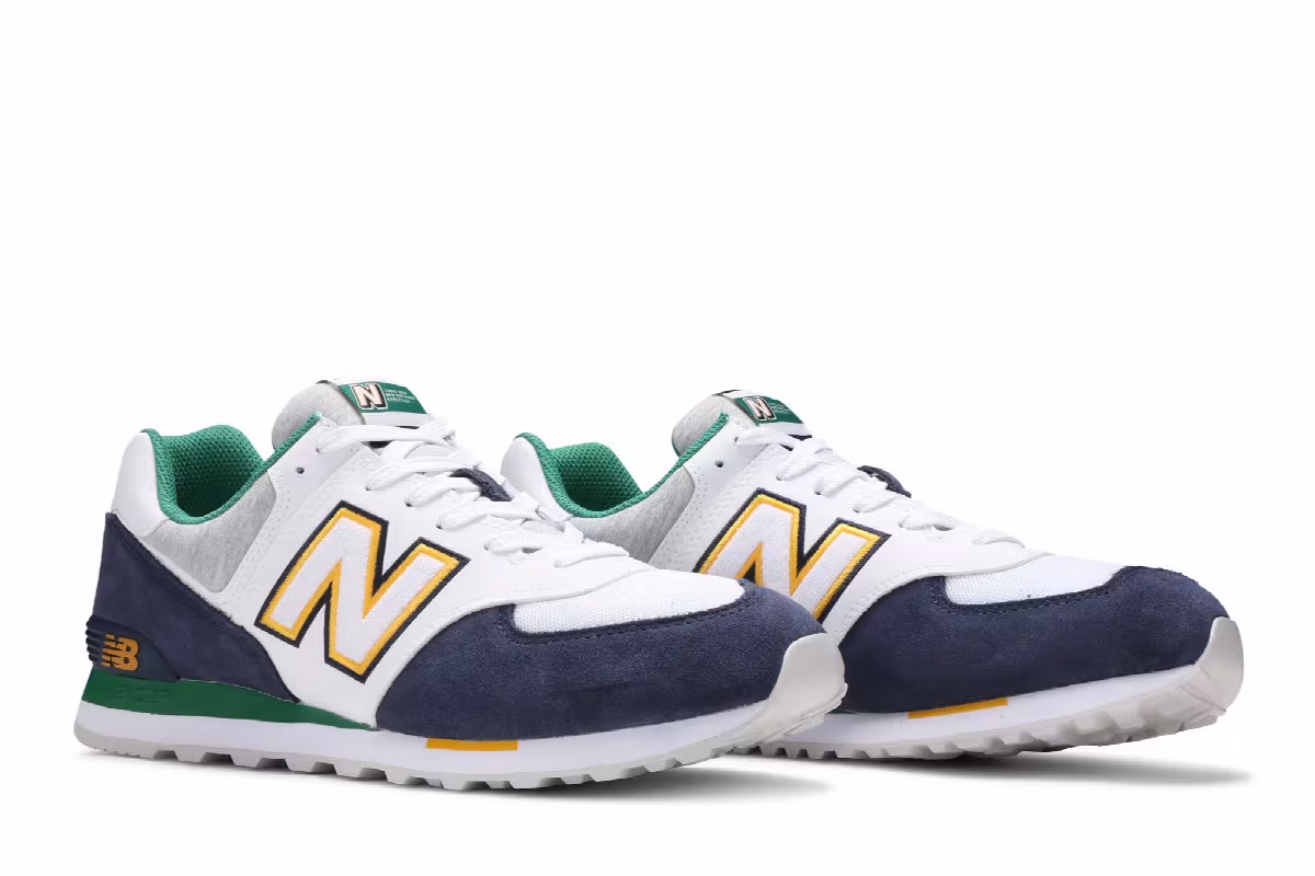 New Balance 574 Varsity Green Indigo, view 9