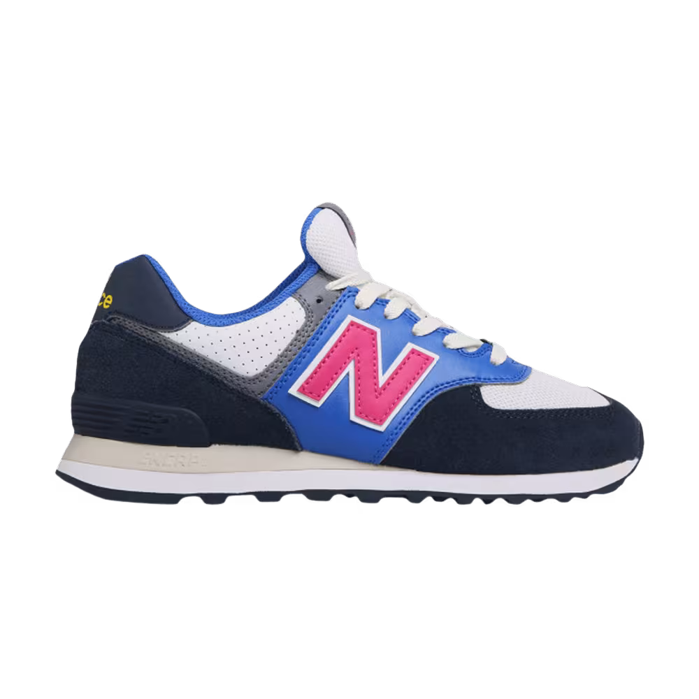 New Balance 574 Navy Exuberant Pink