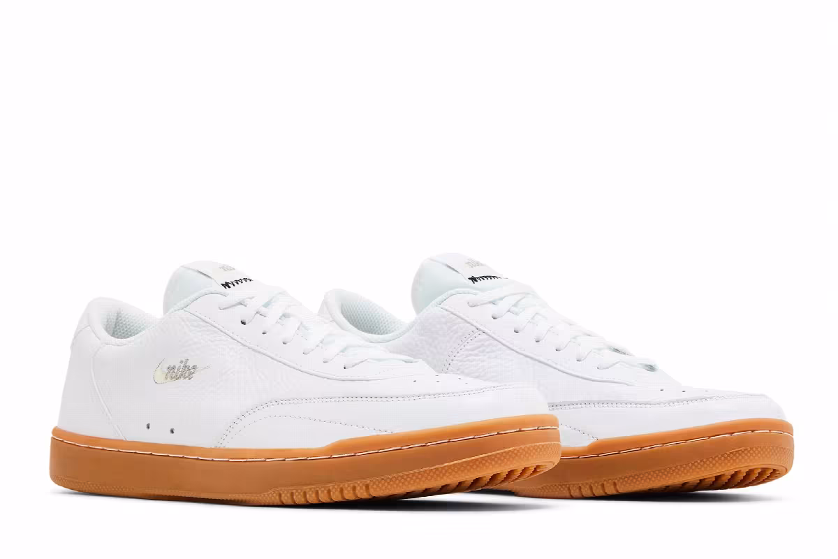 Nike Court Vintage Premium White Gum, view 9