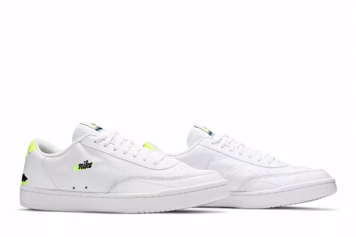 Nike Court Vintage Premium White Volt, view 9
