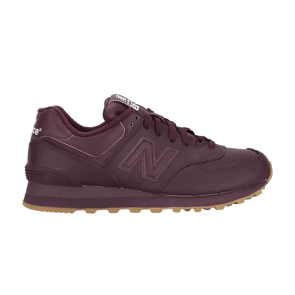 New Balance 574 Leather Burgundy