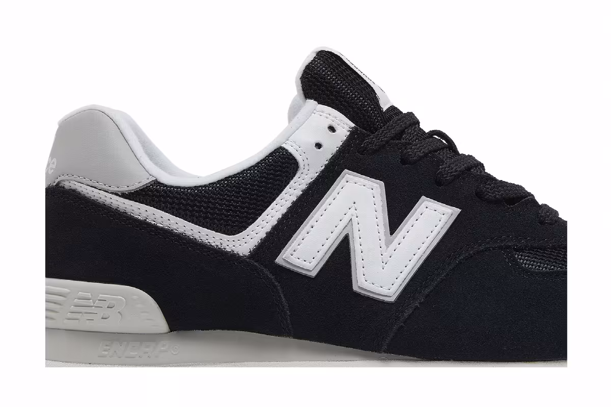 New Balance 574 Black White, view 3